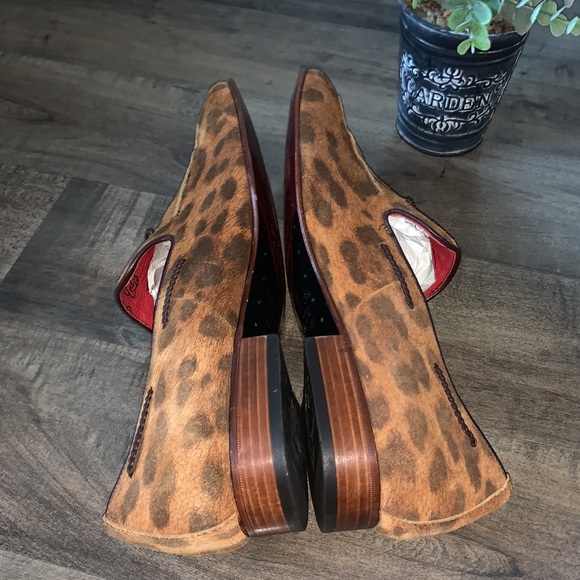 JEFFERY WEST JUNG TASSEL LEOPARD PRINT LEATHER LOAFERS - Picture 4 of 8